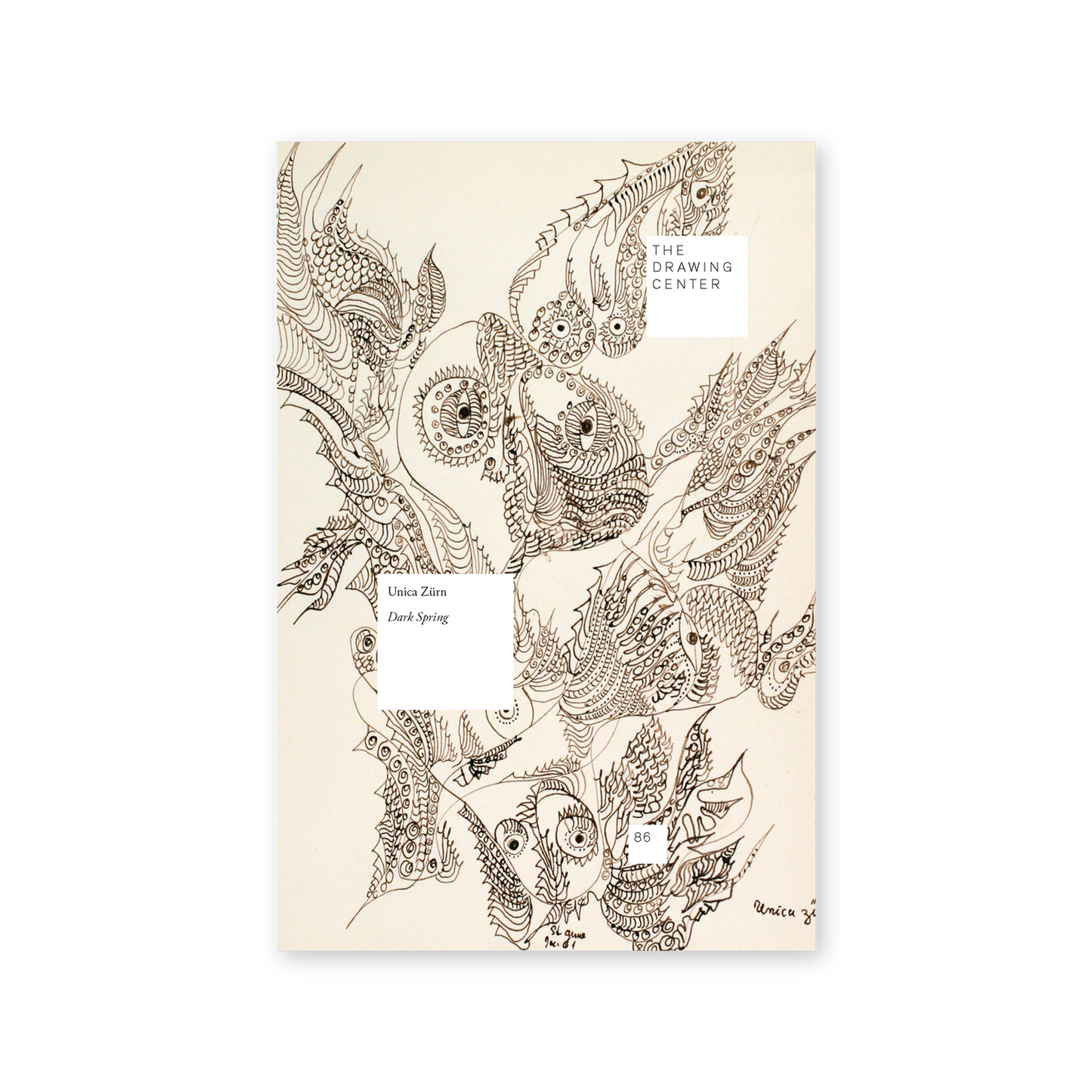 Front cover for "Unica Zürn: Dark Spring"