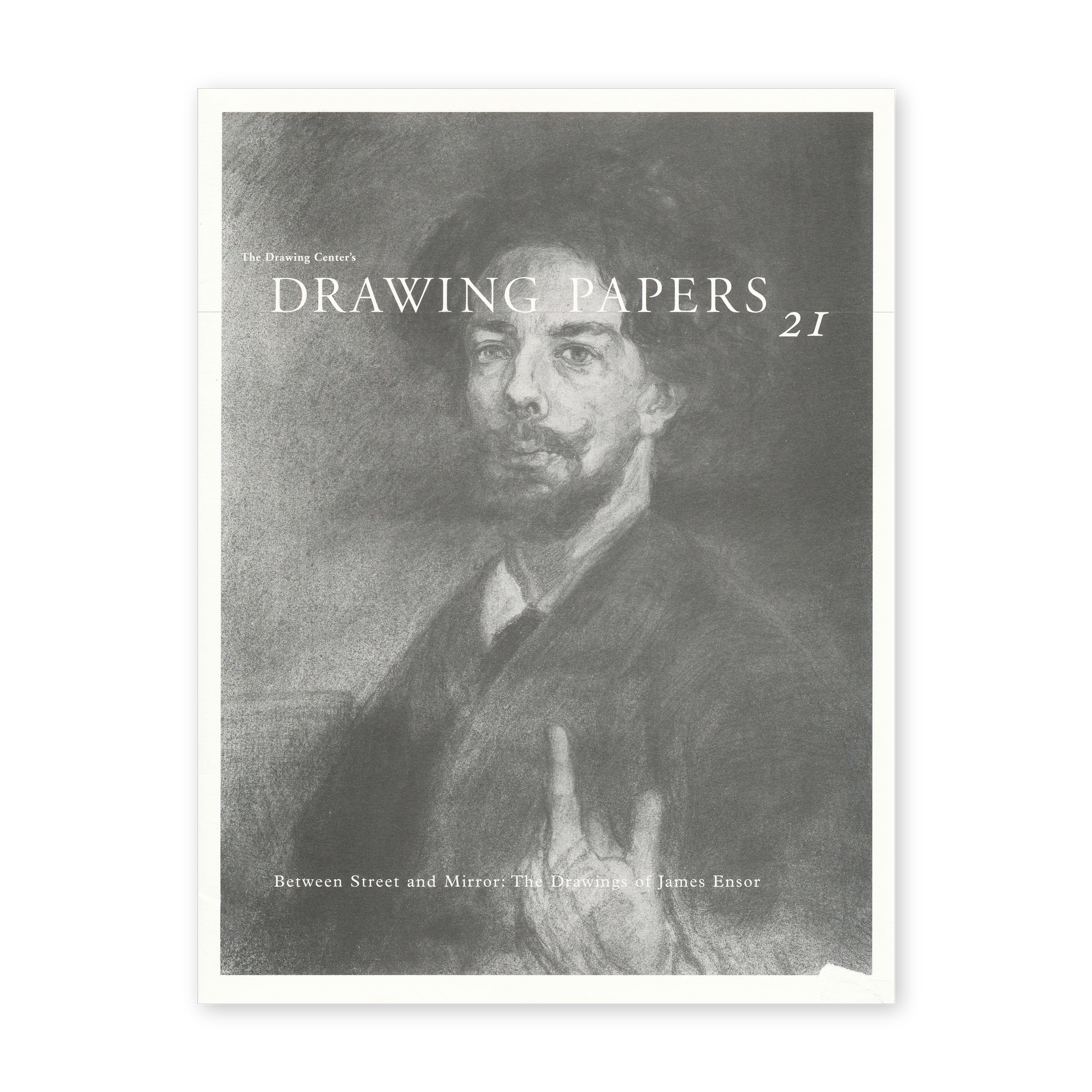 Front cover for "Between Street and Mirror: The Drawings of James Ensor"