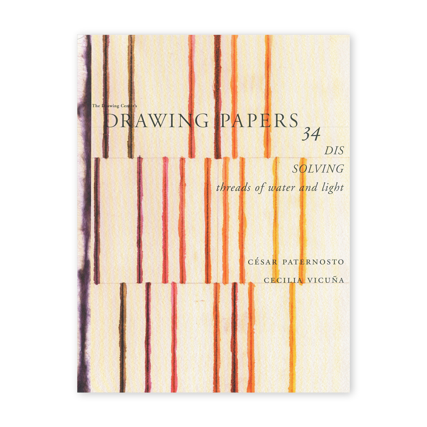 Front cover for "Cecilia Vicuña and César Paternosto: DIS-SOLVING"