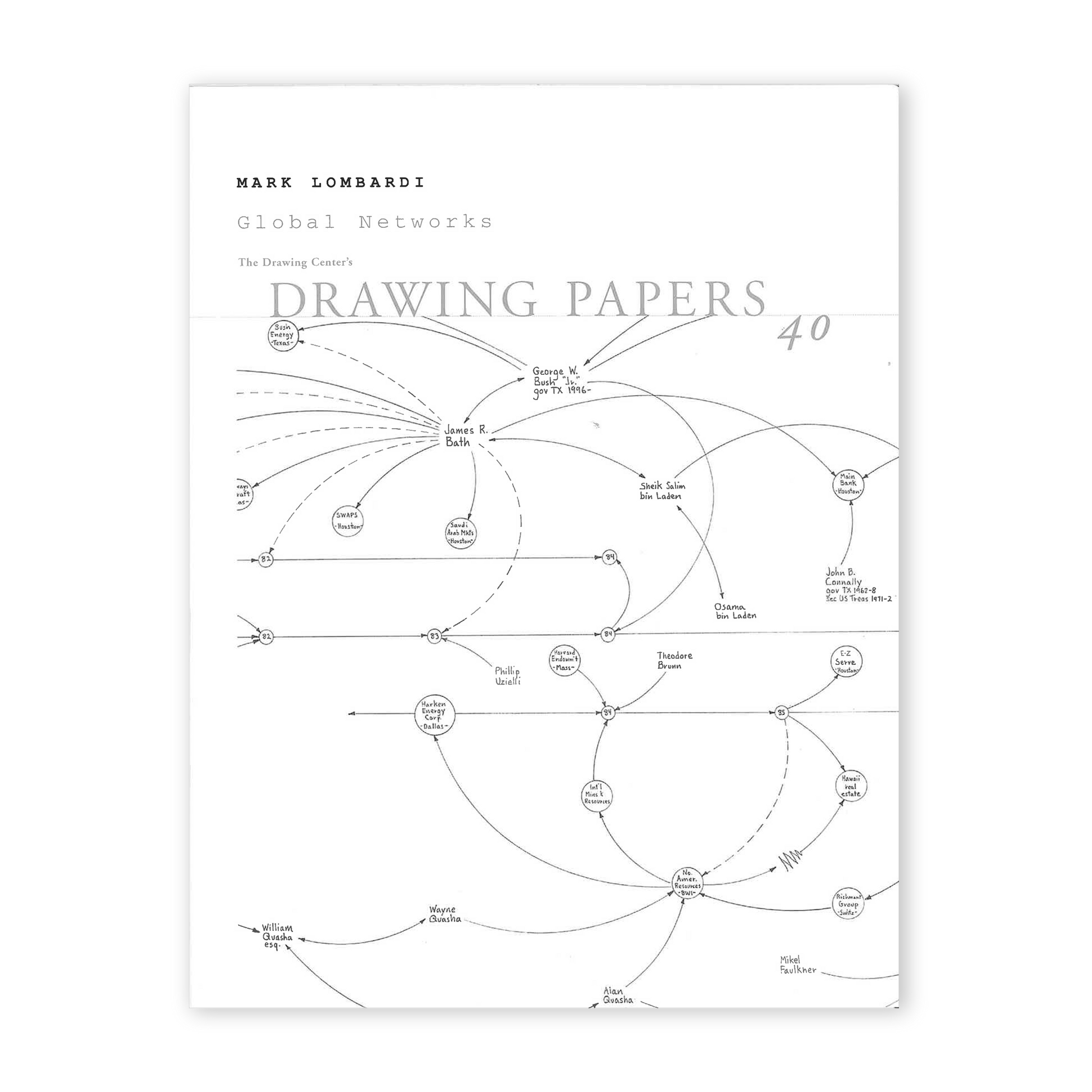 Front cover for "Mark Lombardi: Global Connections"