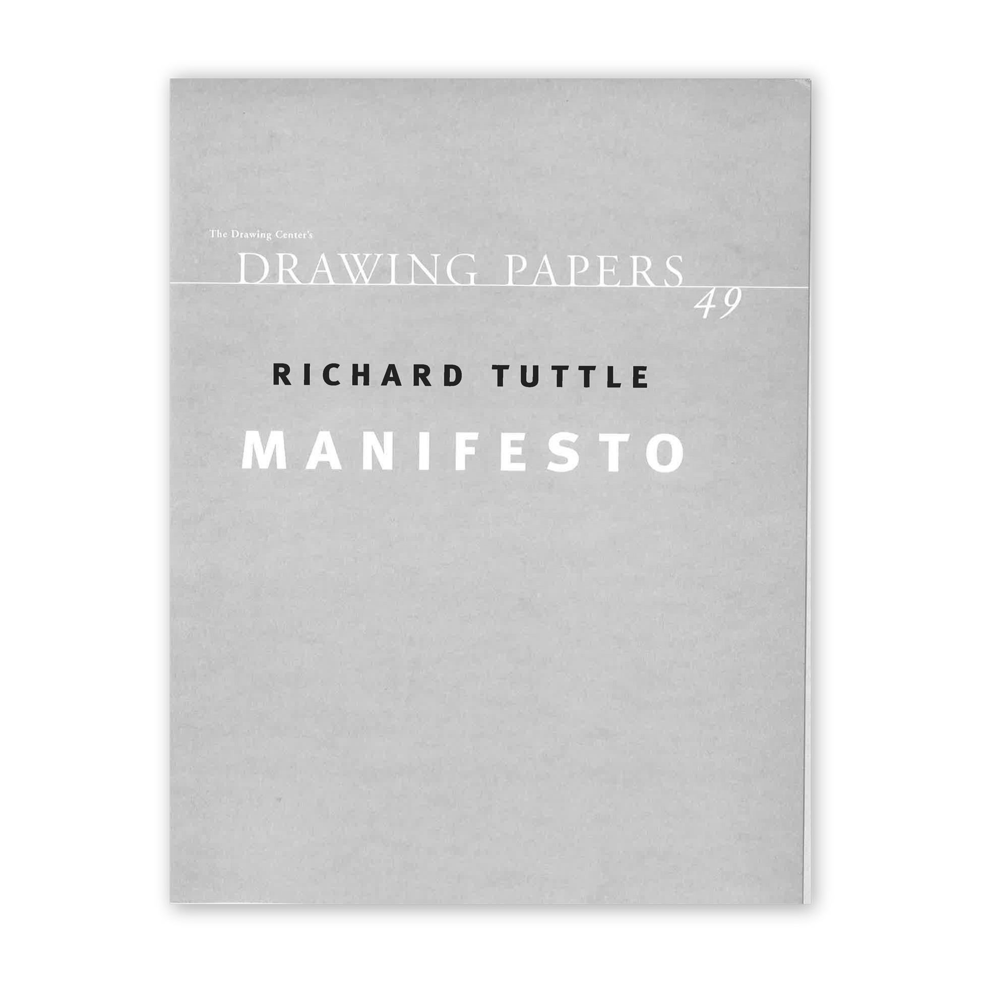 Front cover for "Richard Tuttle: It’s a Room for Three People"