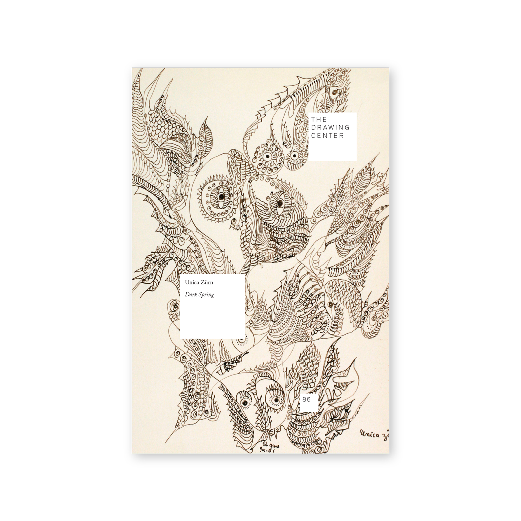 Front cover for "Unica Zürn: Dark Spring"