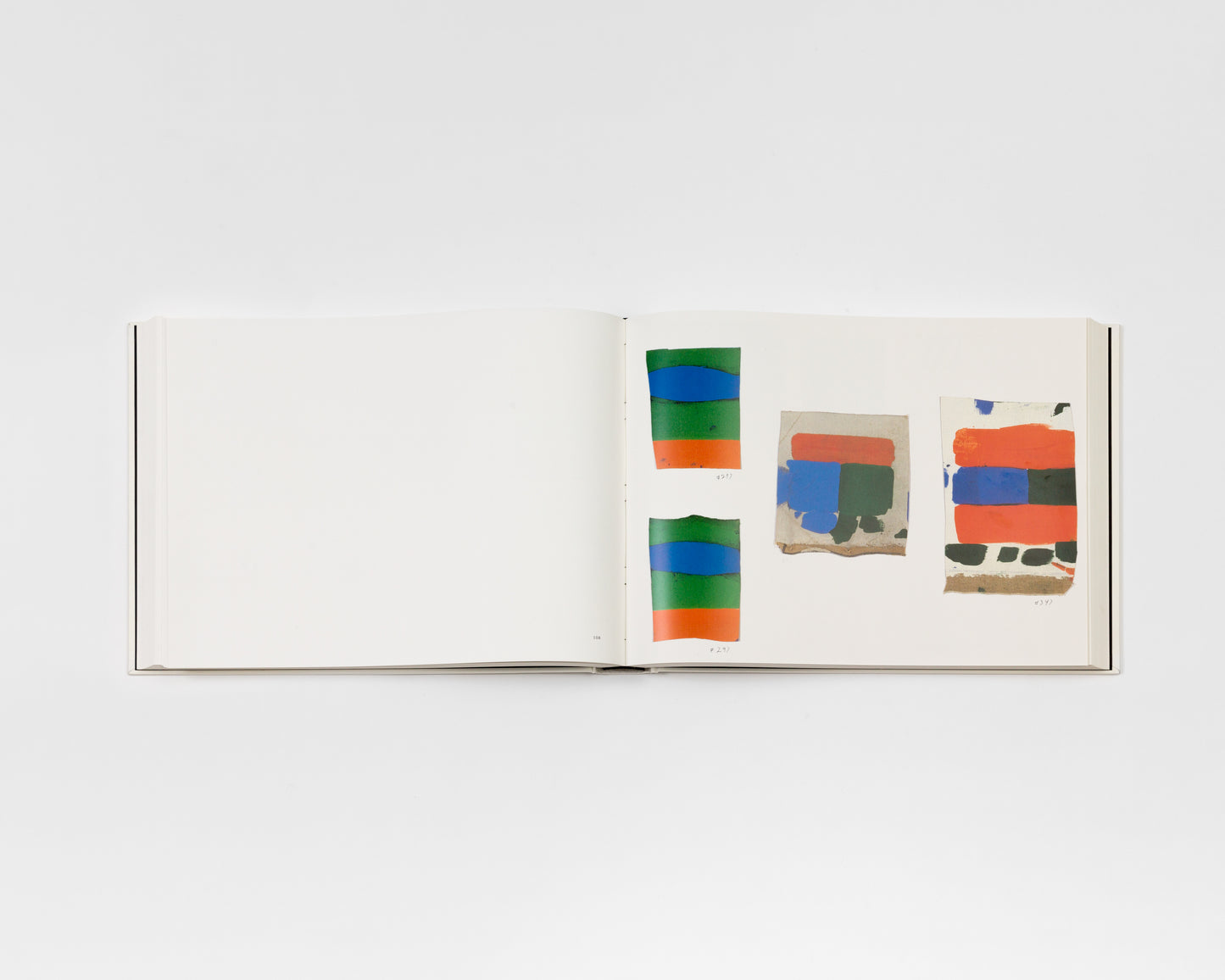 Inside pages of "TABLET" by Ellsworth Kelly.