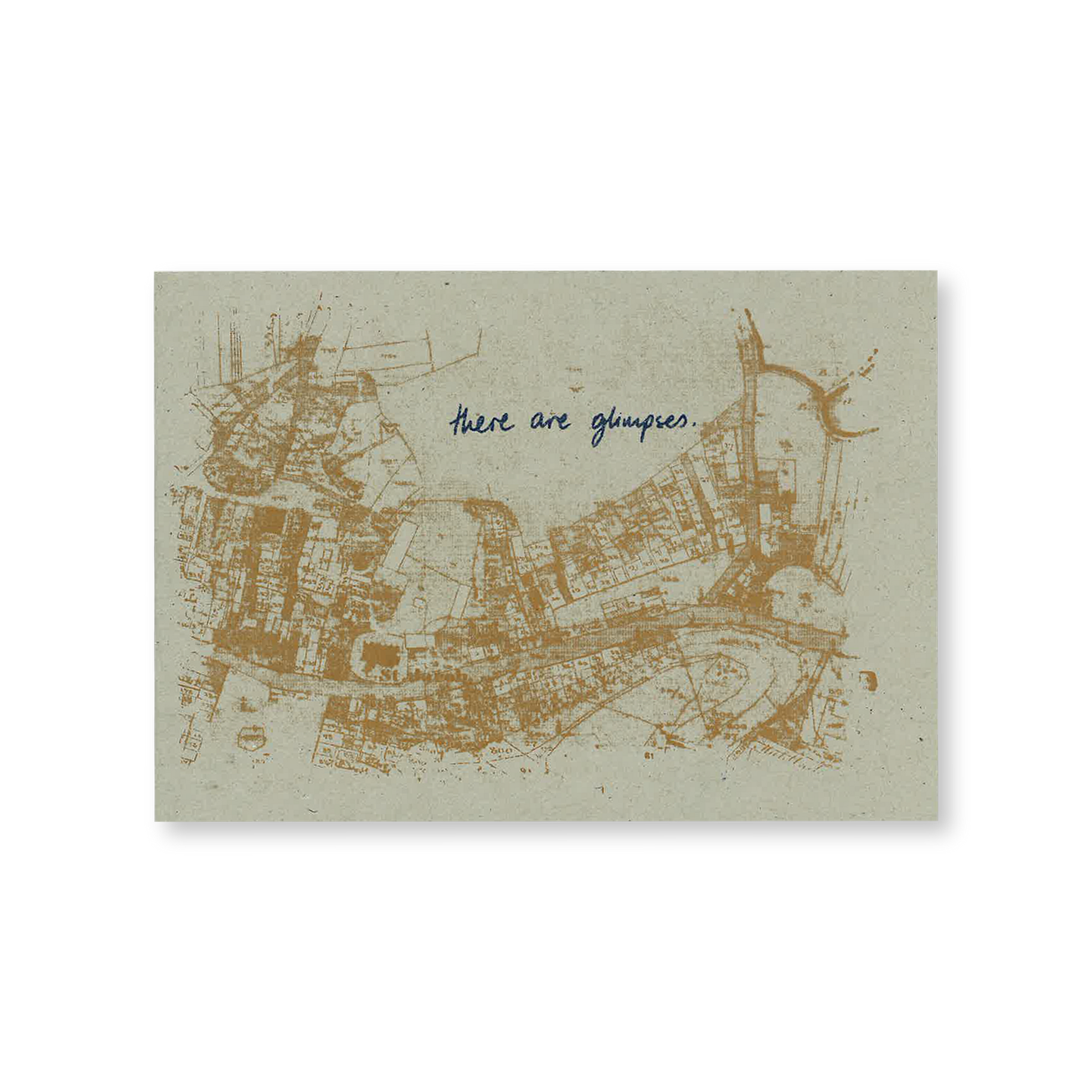 Front cover for "There Are Glimpses Zine"