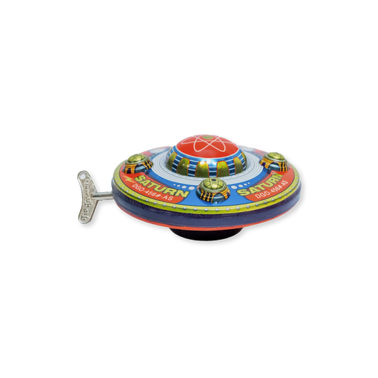 Saturn Ufo Wind Up Tin Toy