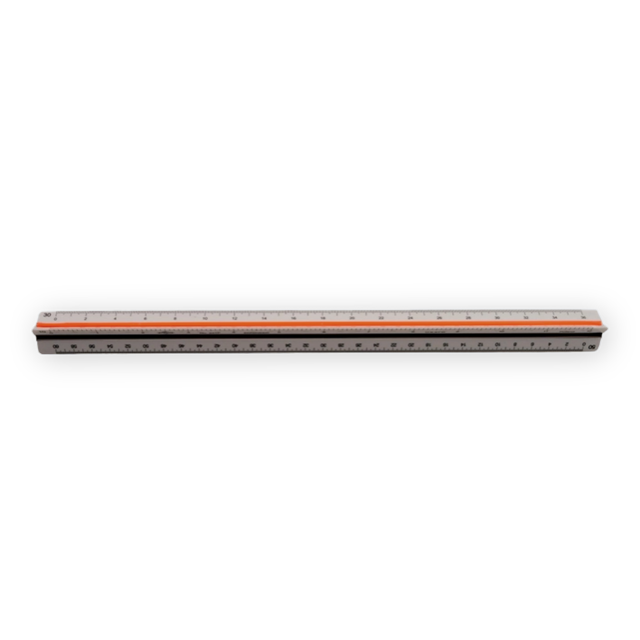 Tri-Scale 12in Ruler – The Drawing Center