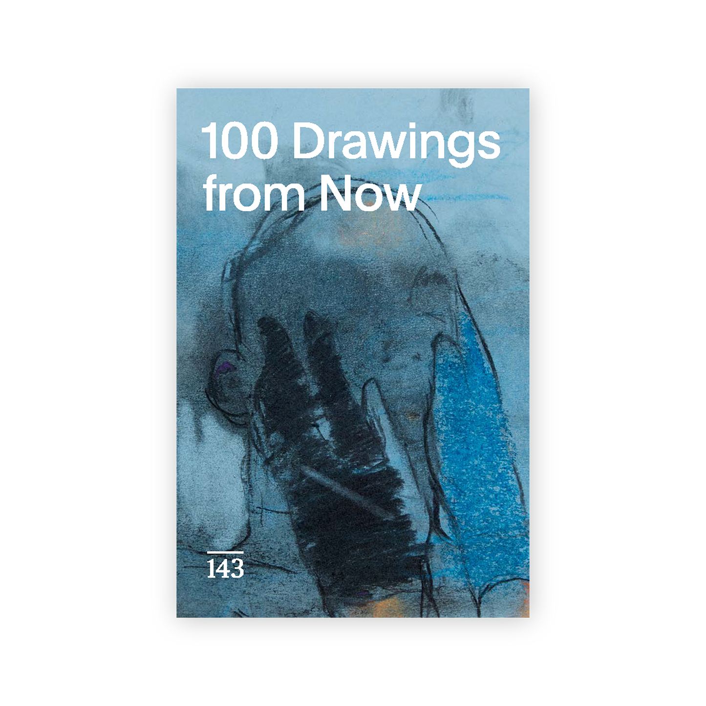 Front cover for "100 Drawing From Now" featuring work by artist Jennifer Packer.