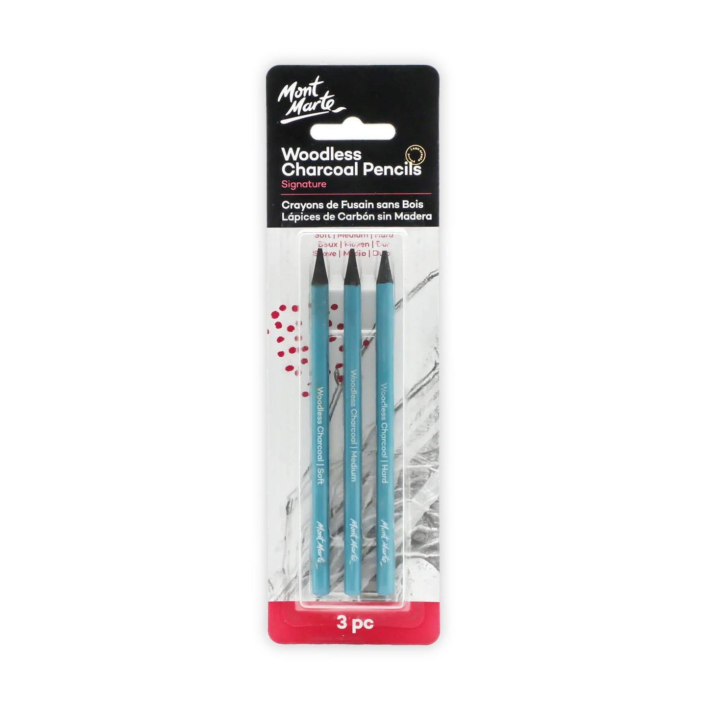 Woodless Charcoal Pencils Signature 3pc